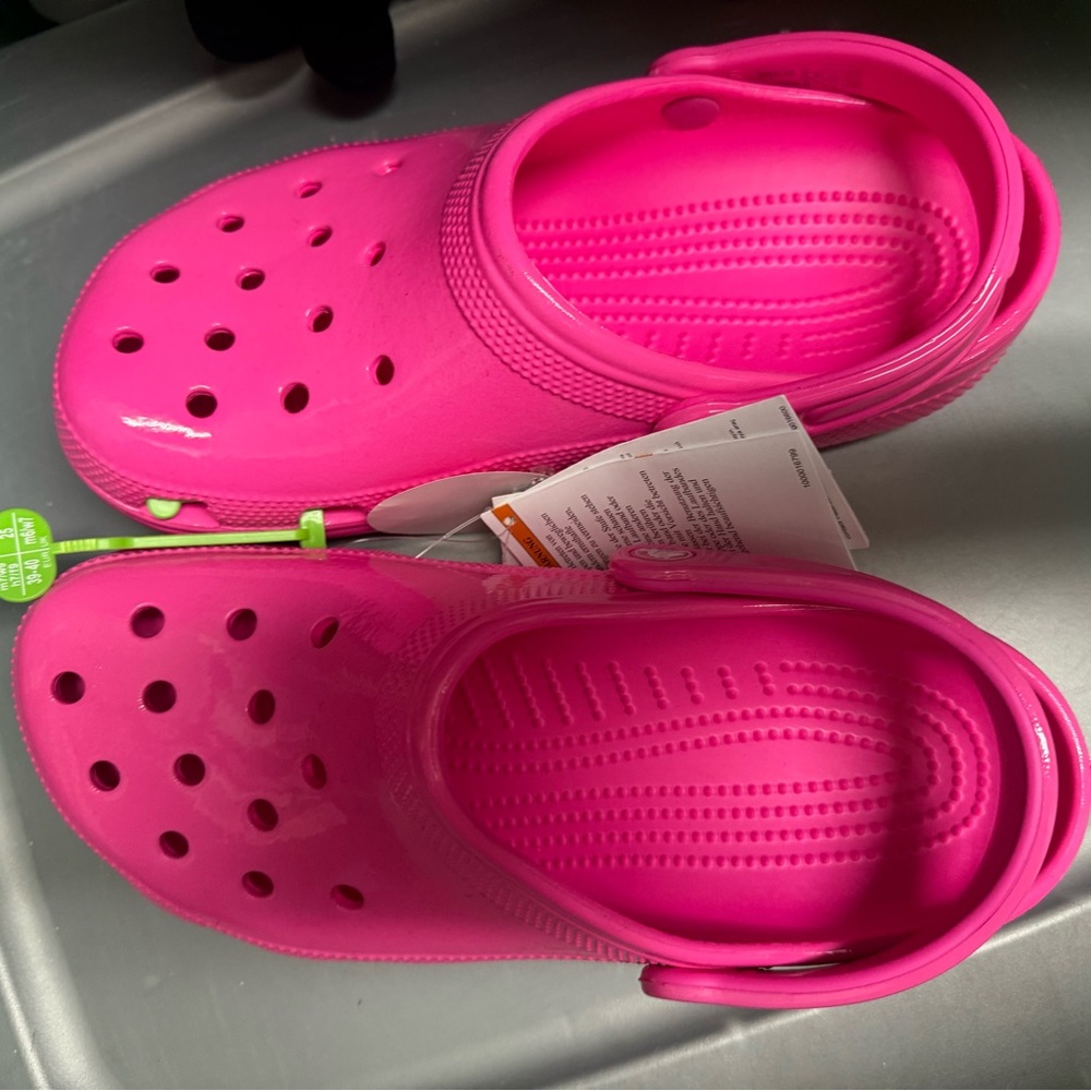Pink Crocs